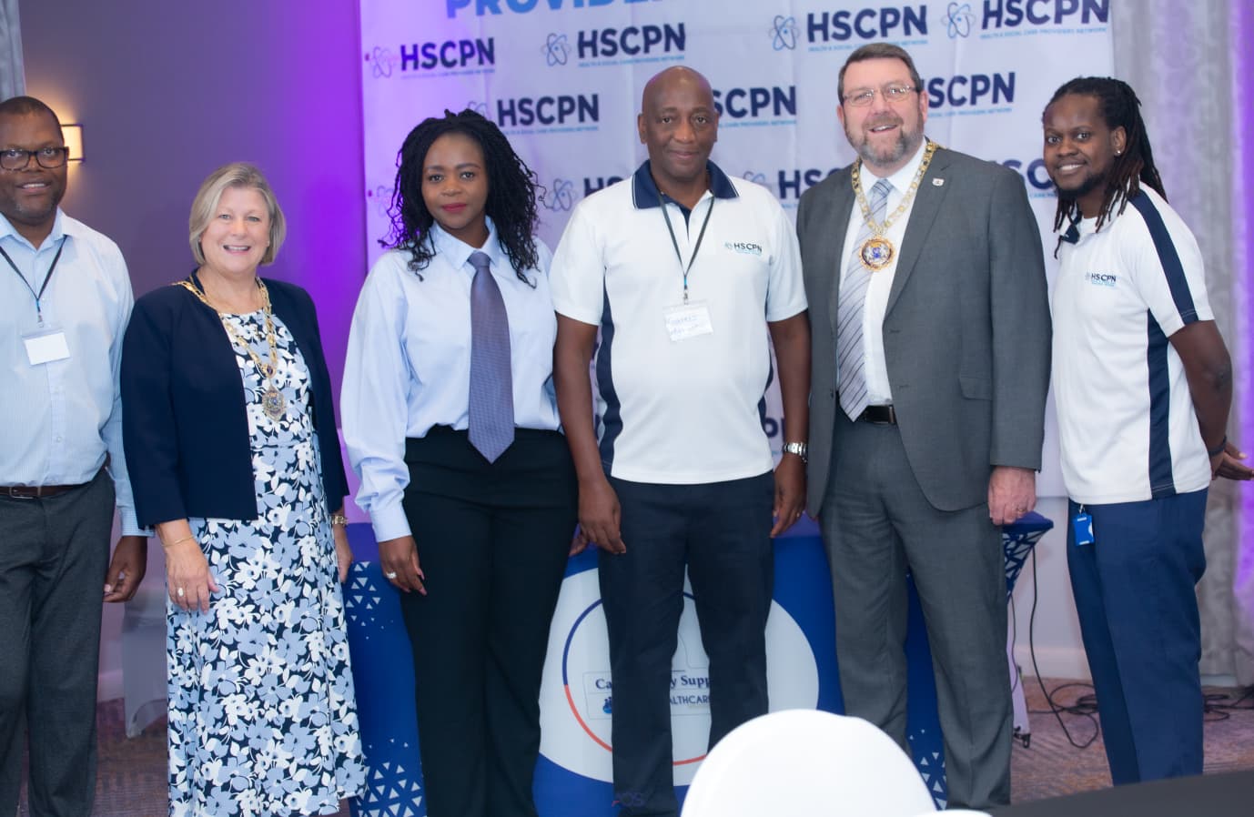 The Mayor and Mrs Harper with HSCPN attendees at Session 16